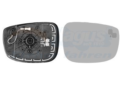 Veidrodėlio stiklas, išorinis veidrodėlis VAN WEZEL 2773836