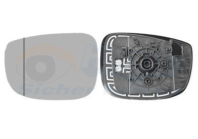 Veidrodėlio stiklas, išorinis veidrodėlis VAN WEZEL 2773837