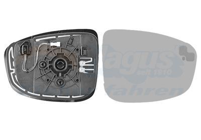 Veidrodėlio stiklas, išorinis veidrodėlis VAN WEZEL 2780836