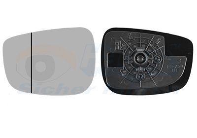 Veidrodėlio stiklas, išorinis veidrodėlis VAN WEZEL 2791831