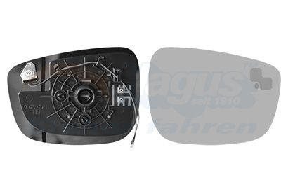 Veidrodėlio stiklas, išorinis veidrodėlis VAN WEZEL 2791836