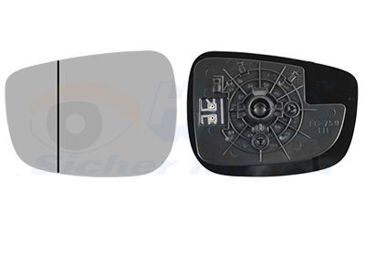 Veidrodėlio stiklas, išorinis veidrodėlis VAN WEZEL 2791837