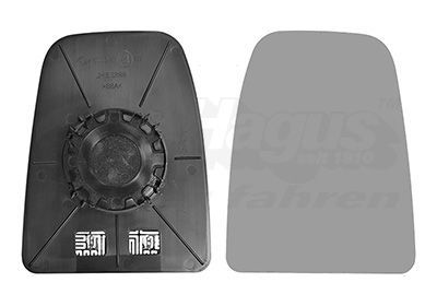 Veidrodėlio stiklas, išorinis veidrodėlis VAN WEZEL 2817838