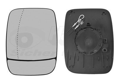 Veidrodėlio stiklas, išorinis veidrodėlis VAN WEZEL 3891837