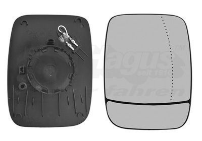 Veidrodėlio stiklas, išorinis veidrodėlis VAN WEZEL 3891838