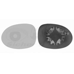 Veidrodėlio stiklas, išorinis veidrodėlis VAN WEZEL 4343837