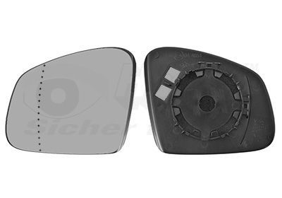 Veidrodėlio stiklas, išorinis veidrodėlis VAN WEZEL 4368831