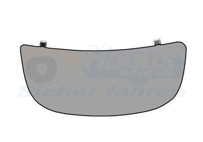 Veidrodėlio stiklas, išorinis veidrodėlis VAN WEZEL 4394834