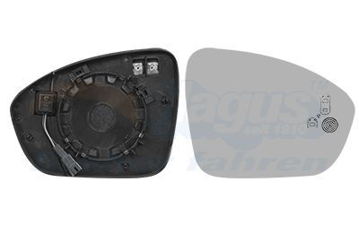 Veidrodėlio stiklas, išorinis veidrodėlis VAN WEZEL 4407836