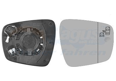 Veidrodėlio stiklas, išorinis veidrodėlis VAN WEZEL 4424836