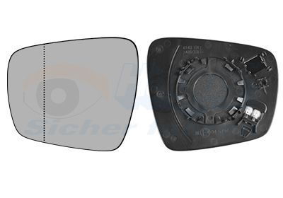 Veidrodėlio stiklas, išorinis veidrodėlis VAN WEZEL 4424837