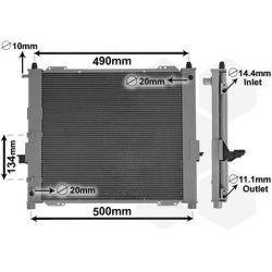 Aušintuvo modulis VAN WEZEL 4301M406