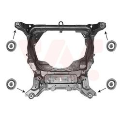 Atraminis rėmas, variklio atrama VAN WEZEL 0251690