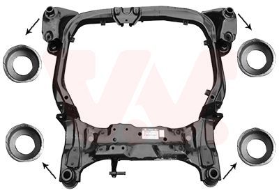 Atraminis rėmas, variklio atrama VAN WEZEL 8207690