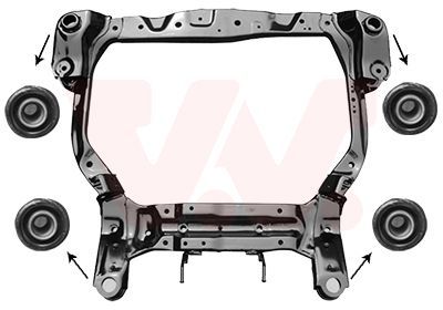 Atraminis rėmas, variklio atrama VAN WEZEL 8226690