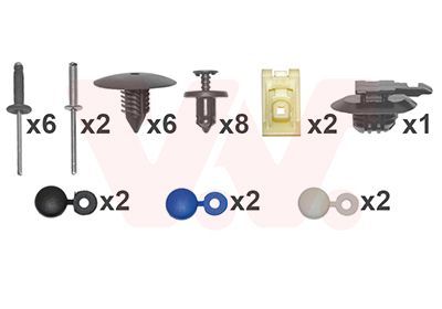 Montavimo komplektas, buferis VAN WEZEL 4327794