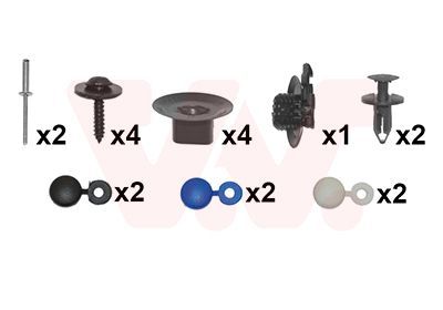 Montavimo komplektas, buferis VAN WEZEL 4333793