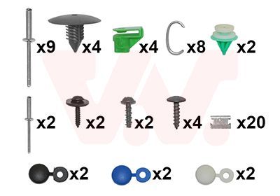 Montavimo komplektas, buferis VAN WEZEL 4371794