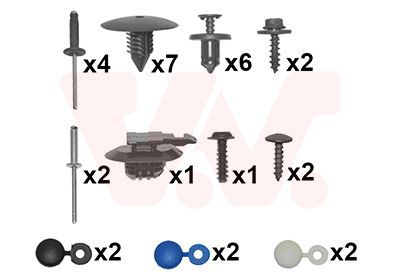 Montavimo komplektas, buferis VAN WEZEL 4376794