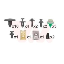 Montavimo komplektas, purvasargis VAN WEZEL 4327796