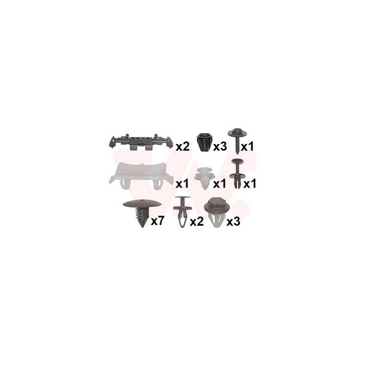 Montavimo komplektas, purvasargis VAN WEZEL 4333796