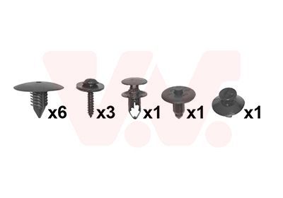 Montavimo komplektas, purvasargis VAN WEZEL 4341796