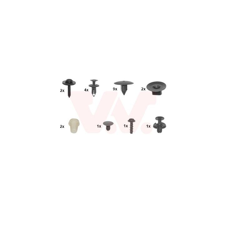 Montavimo komplektas, purvasargis VAN WEZEL 4356796