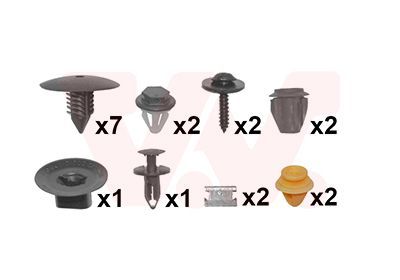 Montavimo komplektas, purvasargis VAN WEZEL 4373796