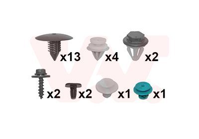 Montavimo komplektas, purvasargis VAN WEZEL 4380796