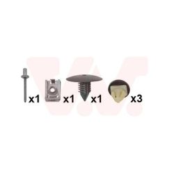 Montavimo komplektas, purvasargis VAN WEZEL 4407796