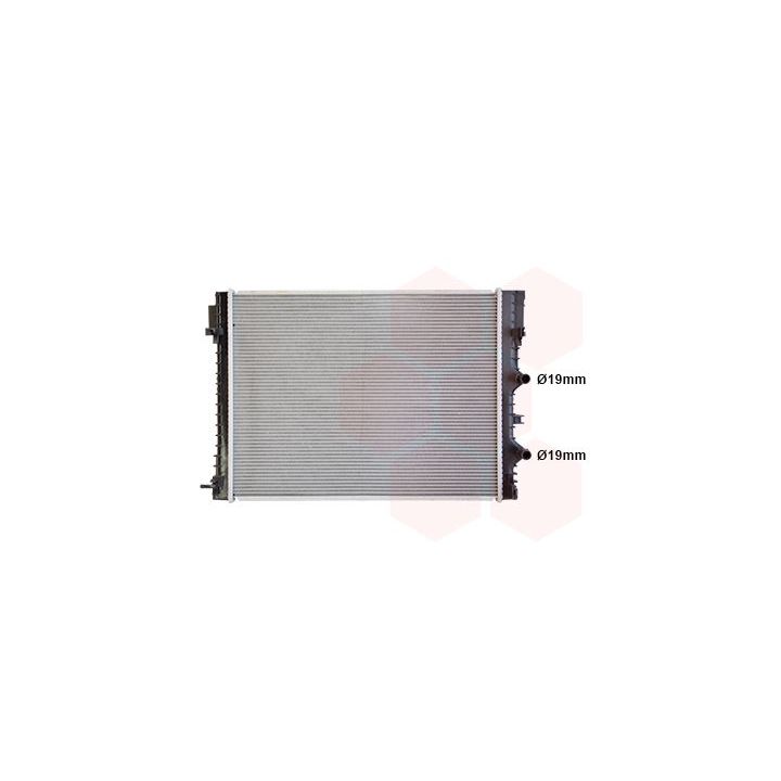 žemos temperatūros radiat., tarpinis suslėgto oro aušintuvas VAN WEZEL 43014703