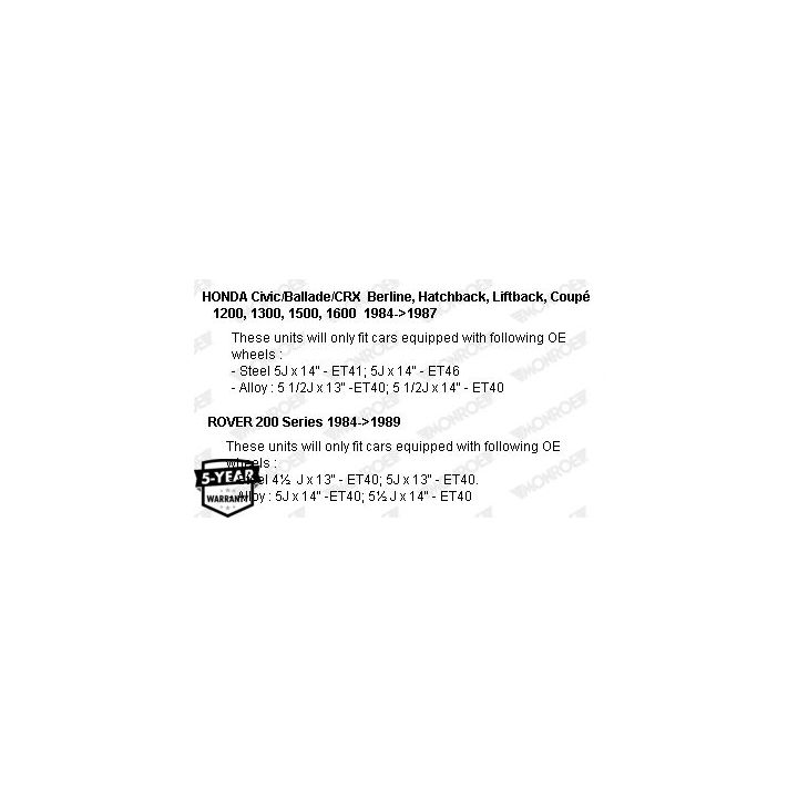 Amortizatorius MONROE R11072