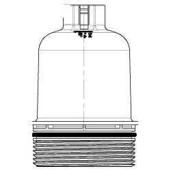 Dangtis, alyvos filtro korpusas PURFLUX P492