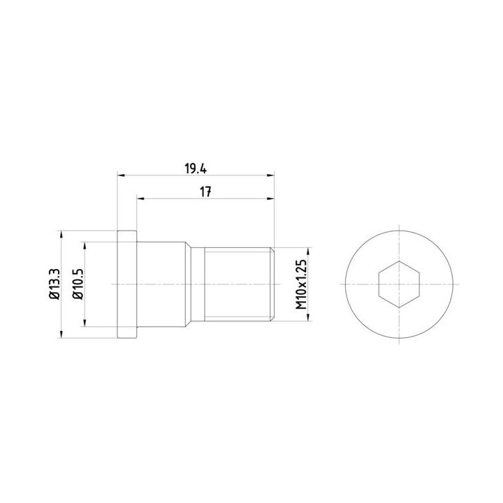 Varžtas, stabdžių diskas TEXTAR TPM0007