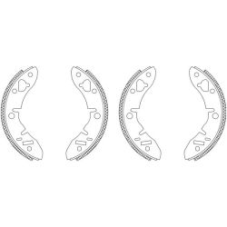 Stabdžių trinkelių komplektas TEXTAR 83005700