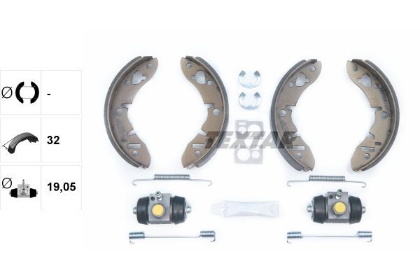 Stabdžių trinkelių komplektas TEXTAR 83005700