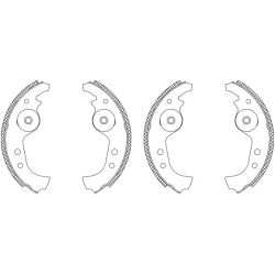 Stabdžių trinkelių komplektas TEXTAR 83005900