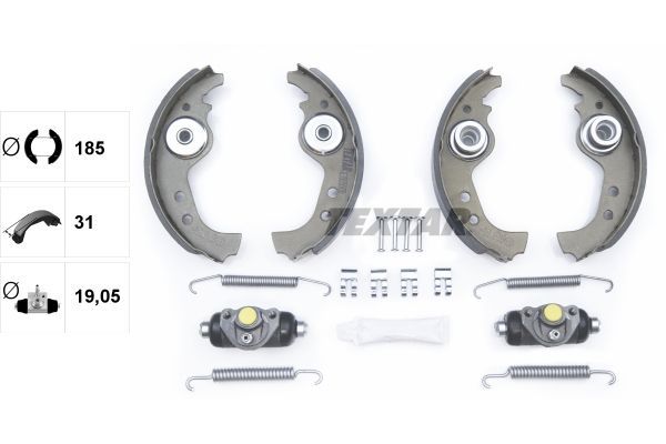 Stabdžių trinkelių komplektas TEXTAR 83005900