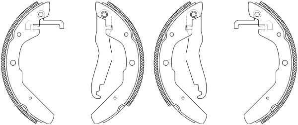 Stabdžių trinkelių komplektas TEXTAR 83027600