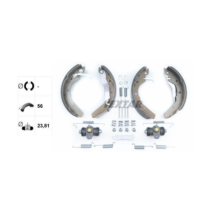 Stabdžių trinkelių komplektas TEXTAR 83027600