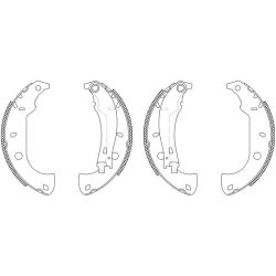 Stabdžių trinkelių komplektas TEXTAR 83037004