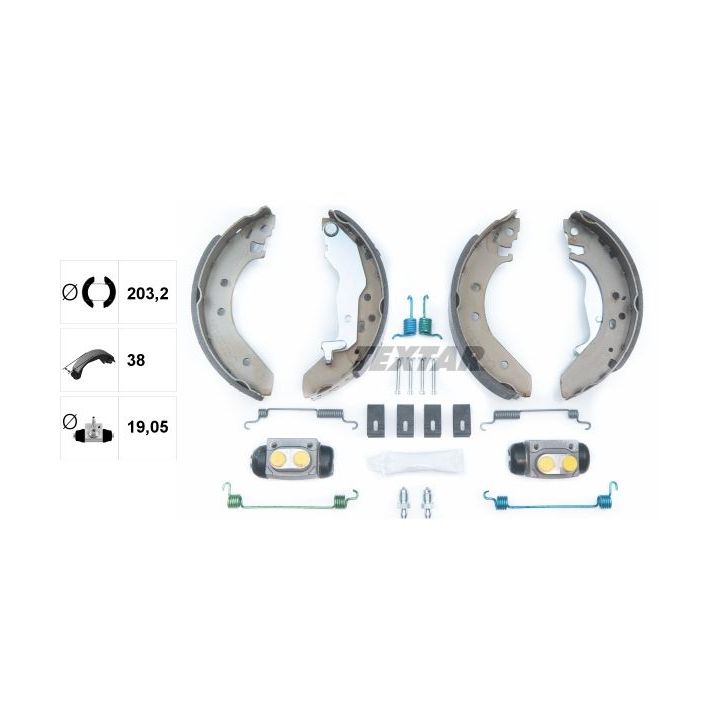 Stabdžių trinkelių komplektas TEXTAR 83043900