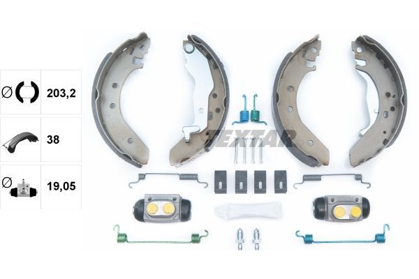 Stabdžių trinkelių komplektas TEXTAR 83043900