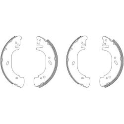 Stabdžių trinkelių komplektas TEXTAR 83054500