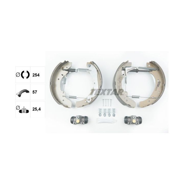 Stabdžių trinkelių komplektas TEXTAR 84015701