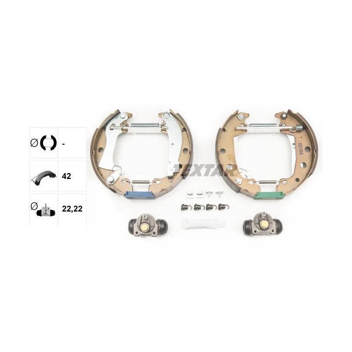 Stabdžių trinkelių komplektas TEXTAR 84024101