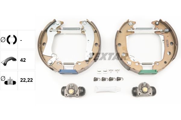 Stabdžių trinkelių komplektas TEXTAR 84024101