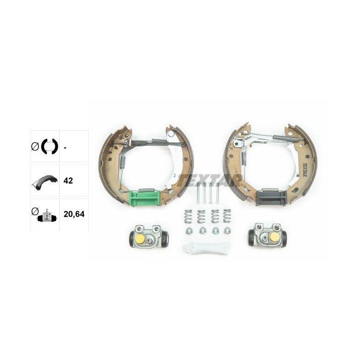 Stabdžių trinkelių komplektas TEXTAR 84031802