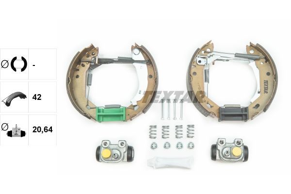 Stabdžių trinkelių komplektas TEXTAR 84031802