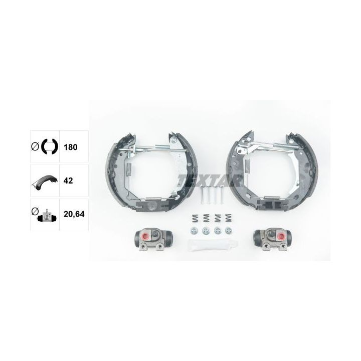 Stabdžių trinkelių komplektas TEXTAR 84031804